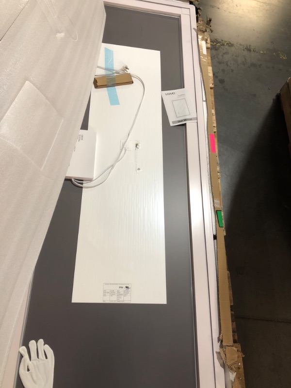 Photo 1 of *HEAVY PICKUP* LOAAO 84X32 Inch RGB LED Bathroom Mirror with Lights, Anti-Fog, Dimmable Lighted Bathroom Vanity Mirror, Colorful Multiple Light Modes, RGB Backlit + Front Light, Memory Function, Tempered Glass