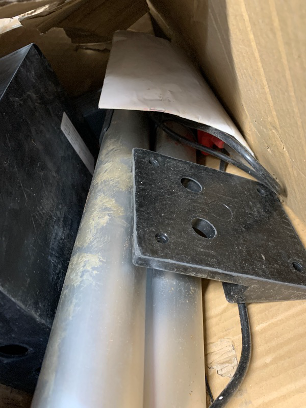 Photo 1 of (PARTS) (NOT A COMPLETE SET) (SIGNS OF USE) CO-Z ADSW4 Automatic Gate Opener Kit, Dual Swing Gate Openers for Doors up to 1300lb 20ft, Electric Driveway Gate Openers with Remote Kit Infrared Sensors Equipped Solar Battery Charging Compatible