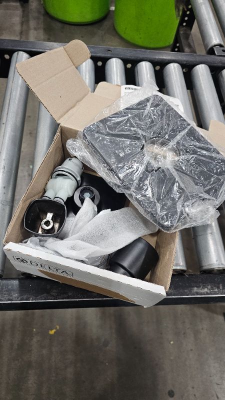 Photo 1 of ***PARTS ONLY***Delta Faucet Velum 14 Series Single-Function Black Shower Faucet Set, Valve Trim Kit, Shower Handle, Delta Shower Trim Kit, Shower Set, Matte Black T14237-BL (Valve Not Included)