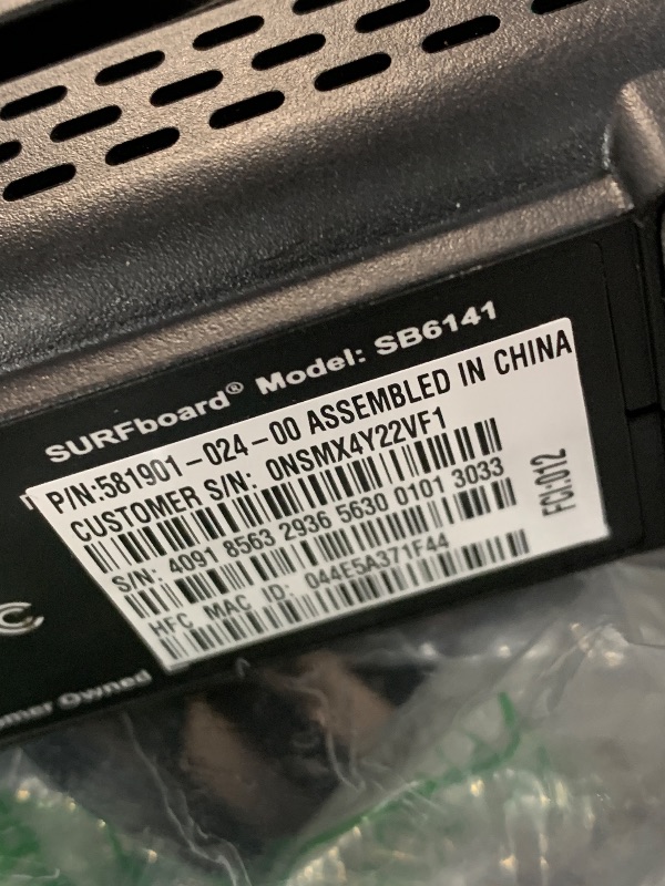 Photo 1 of (see all images) Motorola Surfboard SB6141 DOCSIS 3.0 High-Speed Cable Modem- Black (OEM Brown Box)