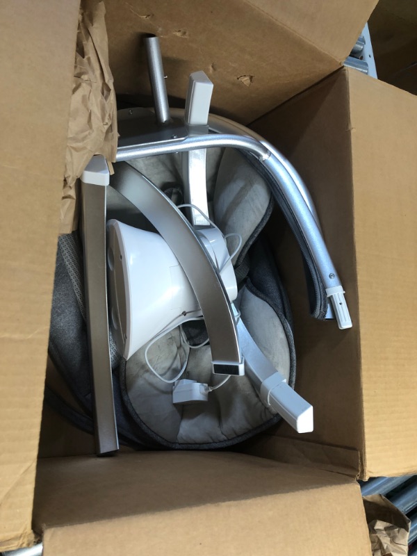 Photo 1 of ***USED - DOESN'T POWER ON - LIKELY MISSING PARTS***
Baby Swings for Infants, Electric Infant Swing with 5 Speeds 10 Lullabies, Portable Baby Swing for Newborns Boys Girls