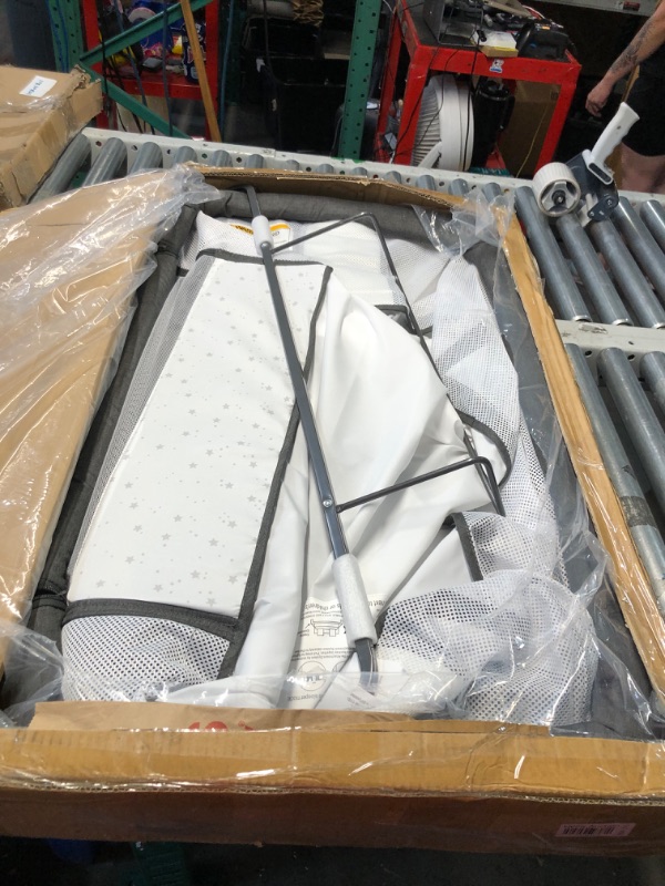 Photo 1 of ***USED - LIKELY MISSING PARTS - SEE PICTURES***
ANGELBLISS Baby Bassinet Bedside Crib with Storage Basket and Wheels, Easy Folding Bed Side Sleeper Adjustable Height Portable Crib for Newborn