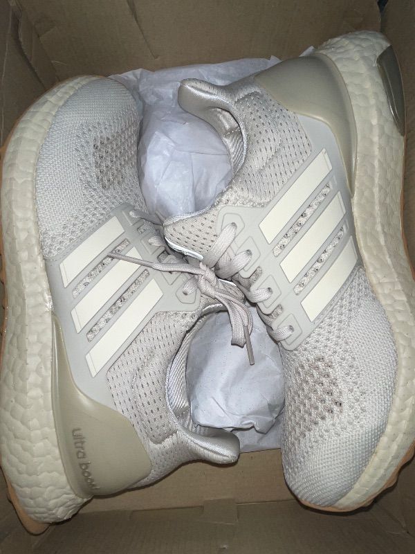 Photo 1 of adidas Men's Ultraboost 1.0 Sneaker, Alumina/Wonder White/Wonder Beige, 8
