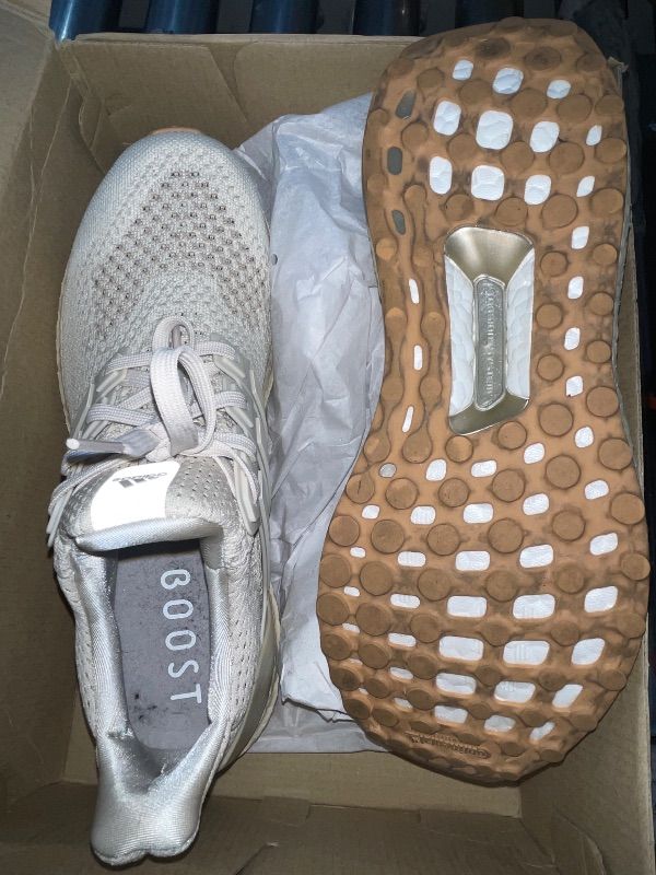 Photo 1 of adidas Men's Ultraboost 1.0 Sneaker, Alumina/Wonder White/Wonder Beige, 8