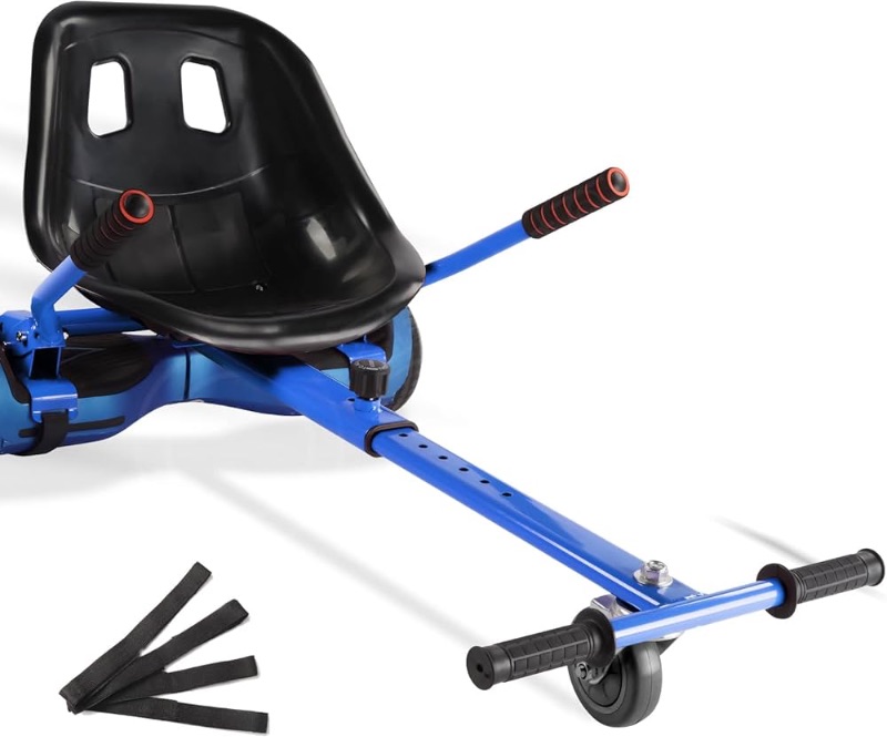 Photo 1 of ***(MISSING PARTS/ SEE NOTES)***
Hoverboard Seat Attachment 265lbs Capacity, 26"-34.5" Adjustable Length Hover Board Go Kart Accessory w/Comfortable&Sturdy Seat,Go Cart Compatible with 6.5” 8” 10” Hoverboard,Kids Adults