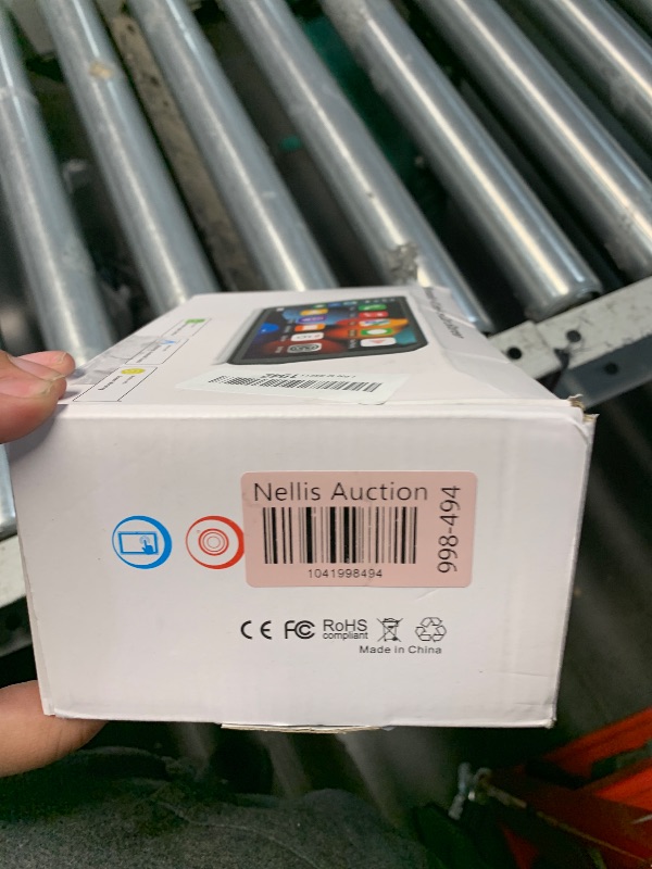 Photo 1 of (PARTS) (UNABLE TO TEST FUNCTIONALITY) Apple Carplay Screen for Car, 7" HD Portable Car Stereo Touch Screen with Wireless Android Auto, Backup Camera, Car Audio Receivers with Voice Control, Mirror Link, Bluetooth, GPS Navigation