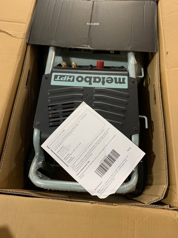 Photo 1 of Metabo HPT Air Compressor, THE TANK™, 8-Gallon Trolley Air Compressor, 225 PSI, Versatile for Use with Framing, Siding, Finish, or Roofing Nailers, Easy Mobility with Rubber Tires, EC1315S