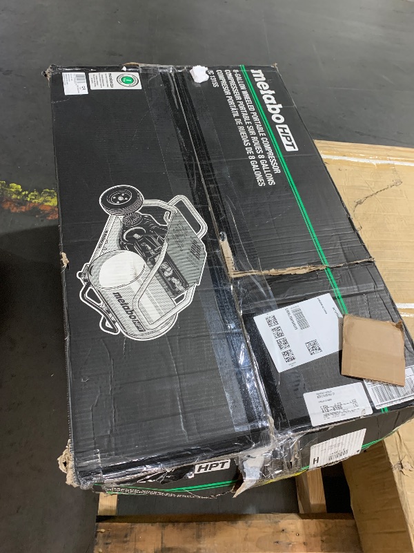 Photo 1 of Metabo HPT Air Compressor, THE TANK™, 8-Gallon Trolley Air Compressor, 225 PSI, Versatile for Use with Framing, Siding, Finish, or Roofing Nailers, Easy Mobility with Rubber Tires, EC1315S