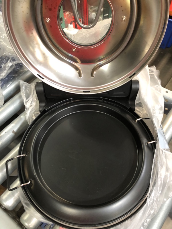 Photo 1 of (used)(missing pieces)(see all images) Upgraded Davivy 12" Indoor Electric Pizza Oven with Stone, Indoor Electric Pizza Maker Machine 