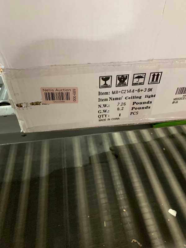 Photo 1 of MEIXISUE Ceiling Light Fixture Modern Black LED Flower Light Fixtures Ceiling Mount with Remote Control for Living Room, Bedroom, Kitchen, Dimmable W31.5