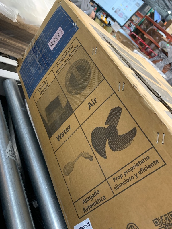 Photo 1 of ***SEE NOTES*** 
Portable Swamp Coolers - 1300 CFM MC18M Evaporative Air Cooler with 2-Speed Fan, 53.4 dB - 500 sq. ft. Coverage Evaporative Air Cooler Portable High Velocity Outdoor Cooling Fan by Hessaire - White