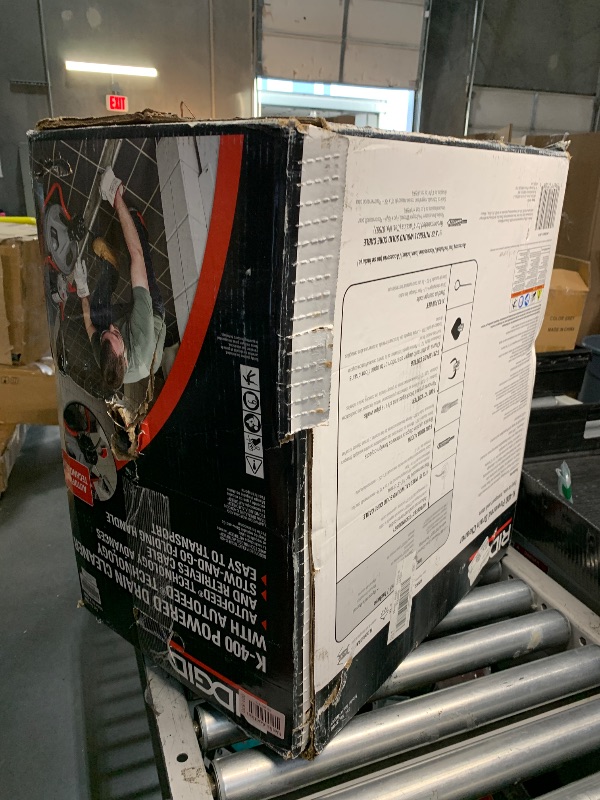 Photo 1 of **PARTS ONLY, BROKEN AUTO FEED ASSEMBLY**
RIDGID K-400 Drain Cleaning 115-Volt Drum Machine Kit with AUTOFEED Control and C-32IW 3/8" x 75' Cable