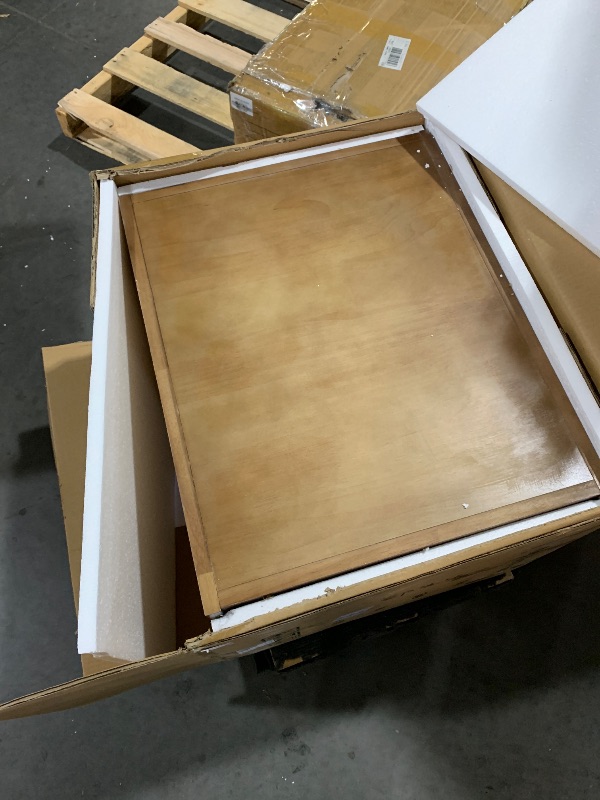Photo 1 of (USED/FAIR) (MISSING LEGS & HARDWARE)  CVDF Solid Wood Nightstand with 6 Drawers, 23.6"W Wide Night Stand, Bedside Table, 6-Drawer Side Table for Bedroom, Living Room, Dorm, Closet, No Assembly Required, 11.03"D x 23.63"W x 23.63"H, Walnut