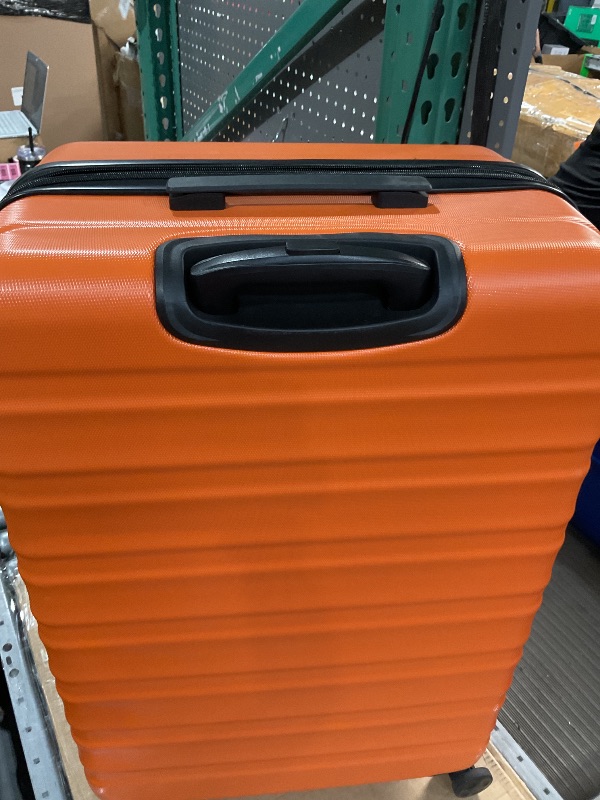 Photo 1 of (See all images) Amazon Basics 26" Hardside Medium Checked Luggage, Hardshell Suitcase With Wheels, Expandable For Up to 15% More Space