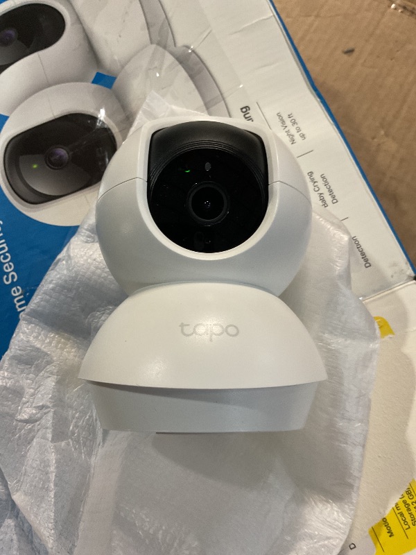 Photo 1 of (See all images) TP-Link Tapo 2K Pan/Tilt Security Camera for Baby Monitor, Dog Camera w/Motion Detection, 2-Way Audio, Siren