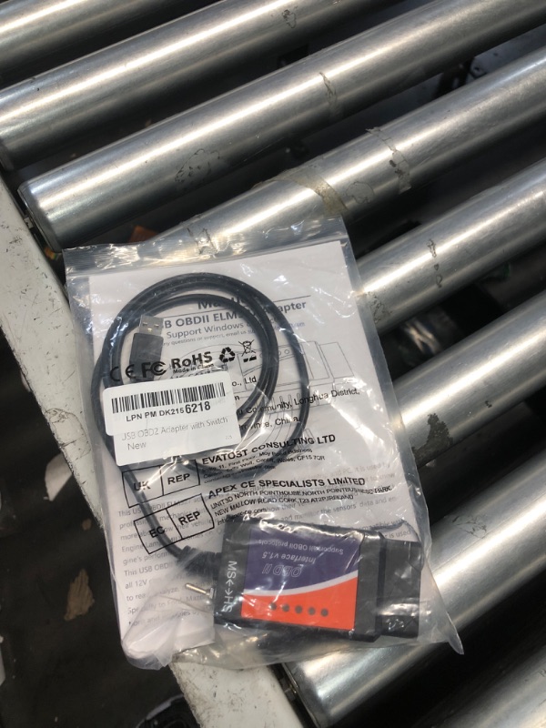 Photo 1 of USB OBD2 ELM327 Scanner Reader USB to OBD2 Cable ELMconfig FoCCCus Diagnostic Scan Tool OBD2 to USB OBDii ELM 327 Interface Code Reader for Ford GM Chevy Lincoln etc for Laptop PC