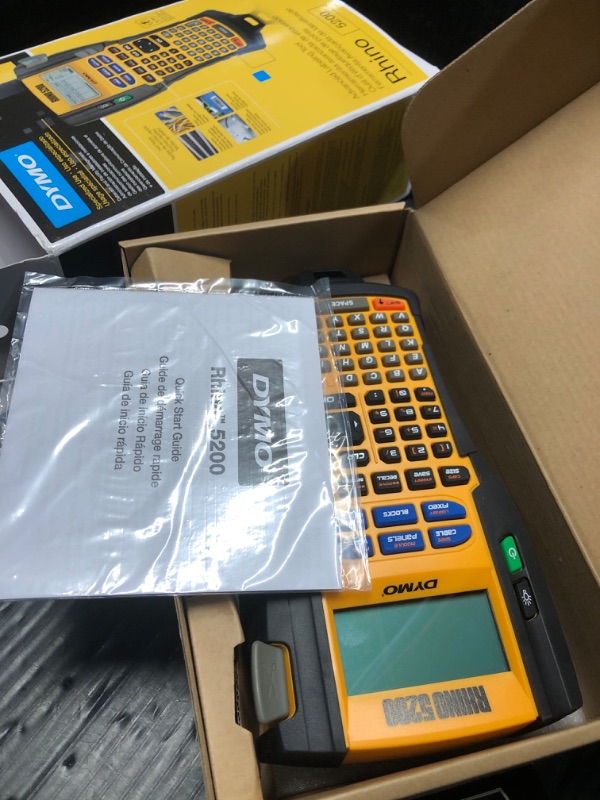 Photo 1 of 
DYMO Industrial Label Maker | Rhino 5200 Label Maker, Time-Saving Hot Keys, Prints Fast, Durable Label Maker for Job Sites and Heavy-Duty Labeling Jobs