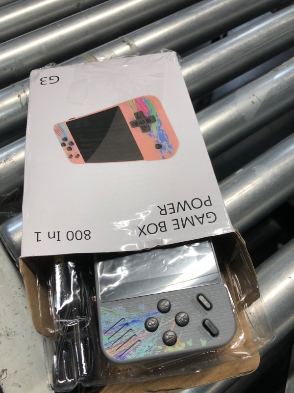 Photo 1 of (Missing battery) AntDeg Handheld Games for 3.5" Large Screen HD Preloaded 800 Classic Retro Video Games with USB Rechargeable Battery Gift for Family & Play with Firends (Slate Gray)