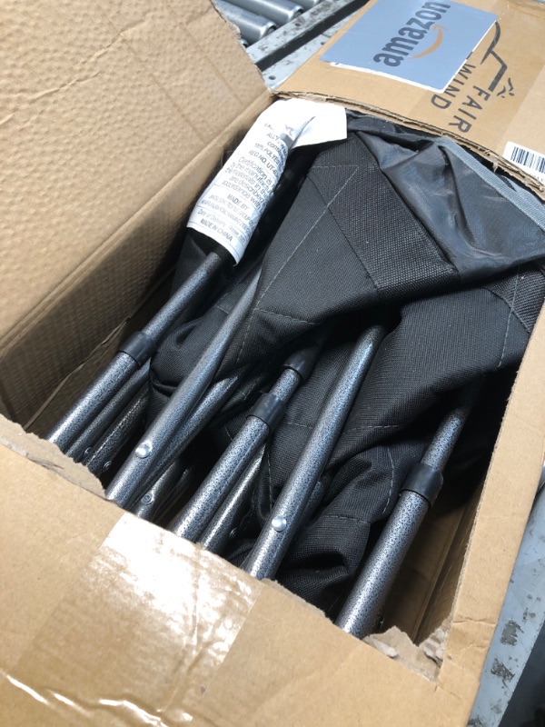 Photo 1 of ***(PARTS ONLY/ MAJOR DAMAGE/ NON FUNCTIONAL)***
FAIR WIND Oversized Fully Padded Camping Chair Folding Loveseat Camping Couch Double Duo Chair Heavy Duty Quad Fold Arm Chair with Cup Hold - Supports 650 LBS Black