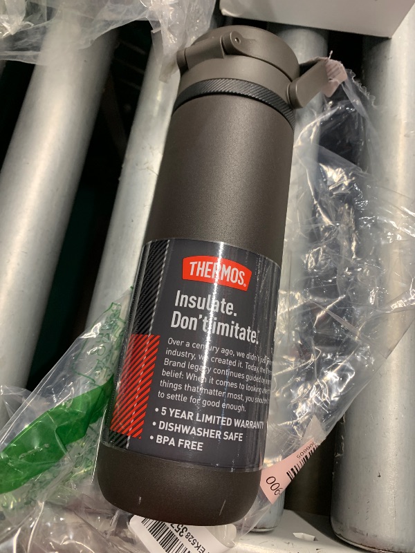 Photo 1 of (see all images) THERMOS ALTA SERIES Stainless Steel Direct Drink Bottle, 16 Ounce, Espresso Black