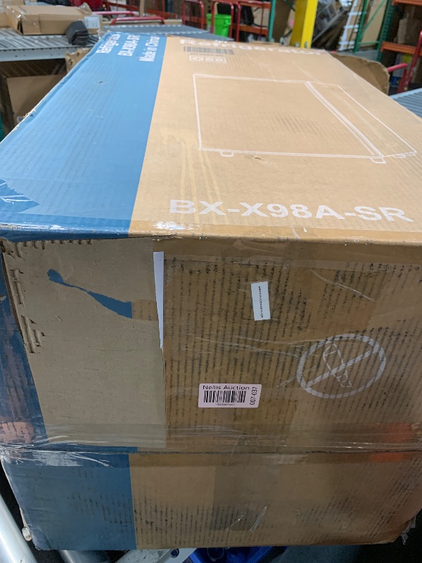 Photo 1 of Sweetcrispy 3.2 Cu.Ft Mini Fridge with Freezer Small Refrigerator Single Door Adjustable Thermostat Energy-efficient Low Noise, Compact Fridge for Bedroom, Office, Dorm (Silver Door)