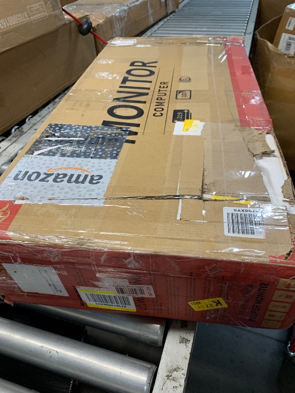 Photo 1 of ***(PARTS ONLY/ MAJOR DAMAGE/ NON FUNCTIONAL)***CRUA 34Inch Ultrawide Gaming Monitor, WQHD(3440 * 1440P) 144Hz/165Hz Curved Monitor,120% sRGB, Computer Monitor That Supports AMD Freesync, Wall Mountable Installs(HDMI, DP)-Black
