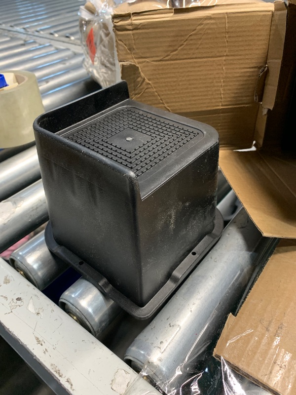 Photo 1 of (FAIR/USED) Oversized Bed Risers 3 inch Heavy Duty (Set of 8), Furniture Risers, Black Bed Lifts Risers for Table, Sofa, Chair, Couch, Desk, Bed Frame Risers Supports Up to 3,500 Lbs

