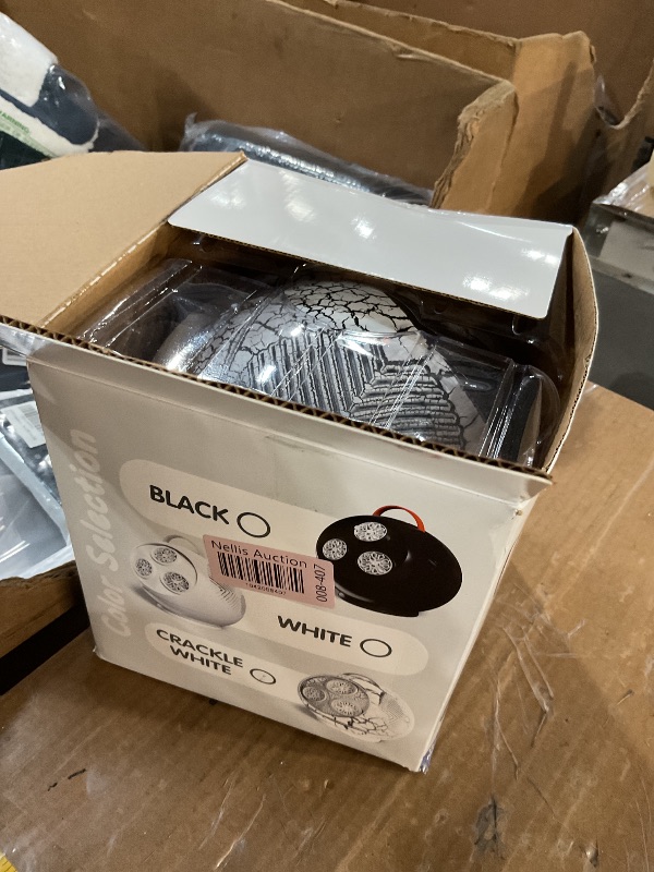 Photo 1 of Bubble Machine Automatic Spherical Bubble Blower for Kids Rechargeable Portable LED RGB Lights with 3 Speed Levels,Blow 30000+ Bubbles/Min Auto Rotating 45°/360° for Birthday Wedding (Crackle White)