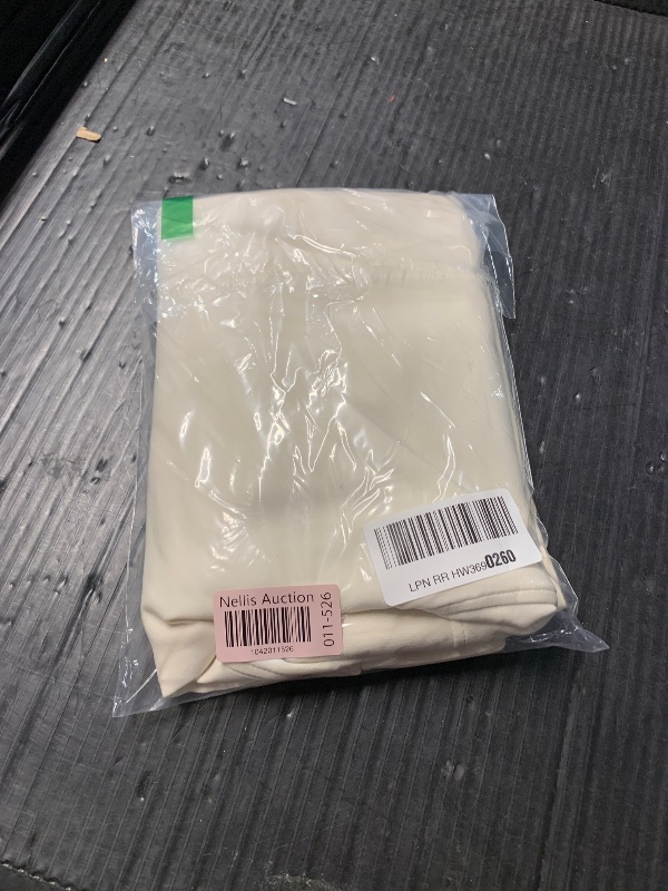 Photo 1 of (BAGGED) (USED/FAIR) (LARGE) ODODOS Modal Soft Long Sleeve Cropped Sweatshirts for Women Oversized Crew Neck Pullover Crop Top, Ivory, Large