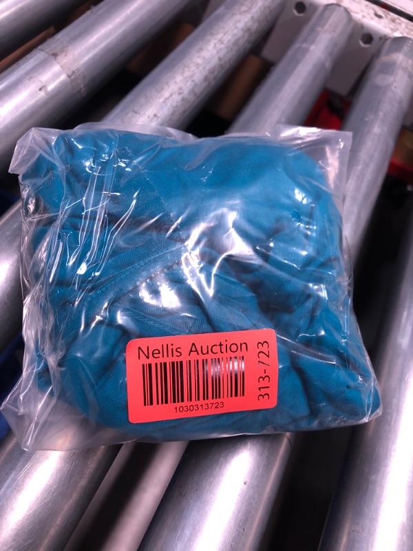 Photo 1 of ***STOCK PHOTO REFERENCE ONLY***REFER TO PICTURE**
Womens Short Sleeve Tops Casual Cold Shoulder Shirts Basic T-Shirts, Teal Blue, Medium