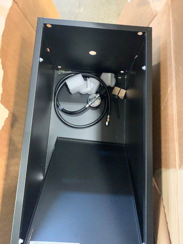 Photo 1 of ** PARTS ONLY ** Planika Faro Patio Heater - Outdoor Propane Gas Heater, Black Fire Pit for Garden, Residential & Commercial Use with Wheels - High-Performance Outside Heating Solution