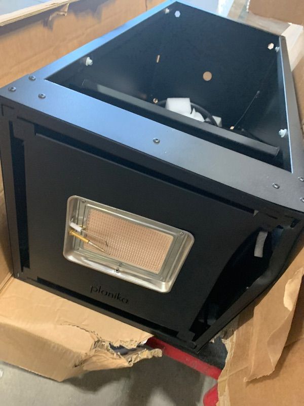 Photo 1 of ** PARTS ONLY ** Planika Faro Patio Heater - Outdoor Propane Gas Heater, Black Fire Pit for Garden, Residential & Commercial Use with Wheels - High-Performance Outside Heating Solution