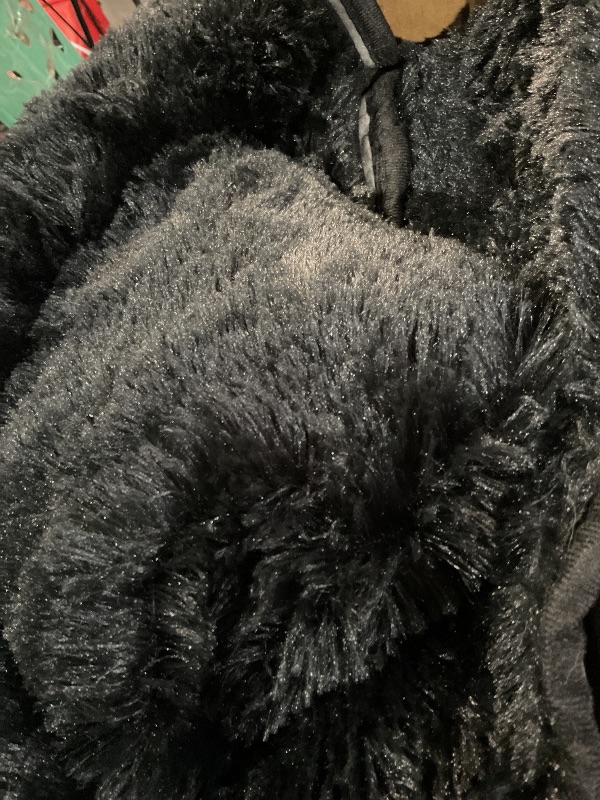 Photo 1 of (See all images)Ophanie 8x10 Black Area Rugs for Living Room, Large Shag Bedroom Carpet, Big Indoor Thick Soft Shaggy Nursery Rug, Fluffy Carpets for Boy and Girls Room Dorm Home Decor Aesthetic