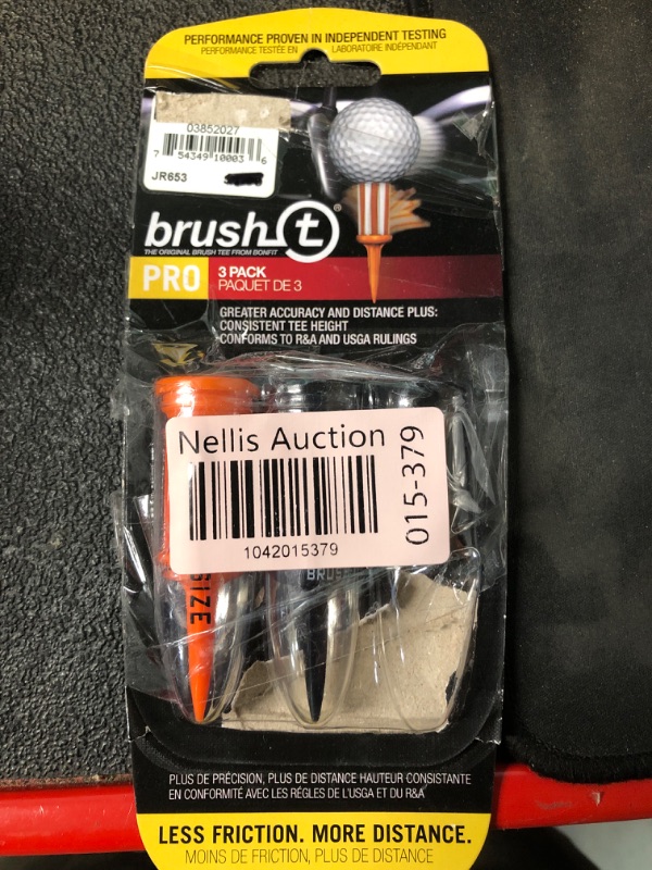 Photo 1 of Brush T Premium Plastic Golf Tees, Unbreakable Innovative Design, Consistent Height, Perfect Golf Gift for Men and Women. Multiple Sizes 2", 2.2", 2.4" - 3 Pack (3 Wood, Driver, Oversize)