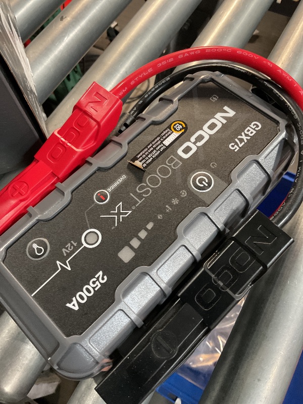 Photo 1 of **SEE NOTES** NOCO Boost X GBX75 2500A 12V UltraSafe Portable Lithium Jump Starter, Car Battery Booster Pack, USB-C Powerbank Charger