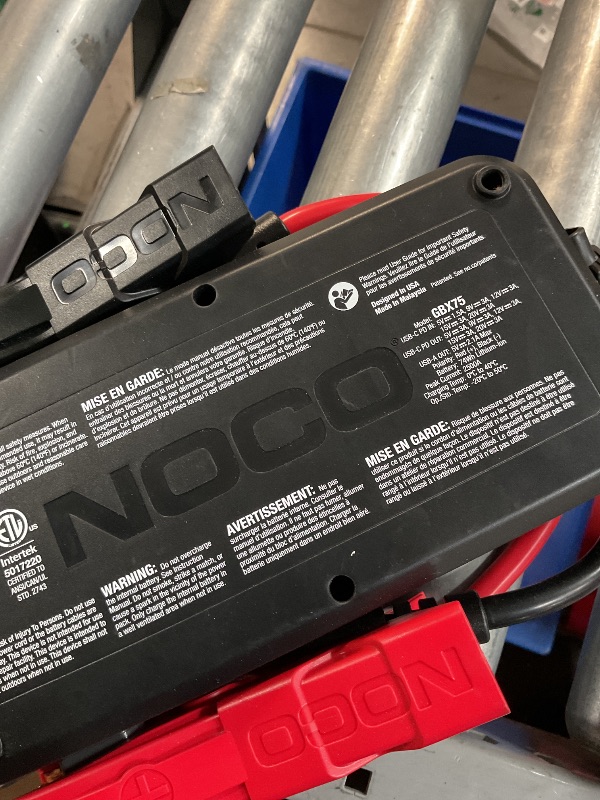 Photo 1 of **SEE NOTES** NOCO Boost X GBX75 2500A 12V UltraSafe Portable Lithium Jump Starter, Car Battery Booster Pack, USB-C Powerbank Charger
