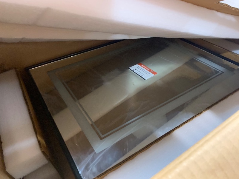 Photo 1 of (HARDWIRE REQUIRED) (UNTESTED) ExBrite LED Lighted Bathroom Medicine Cabinet with Mirror, 24 x 30 Inch, Recessed or Surface led Medicine Cabinet, Defog, Stepless Dimming,Color Temper Change,  Storage Shelves, Left Hinge