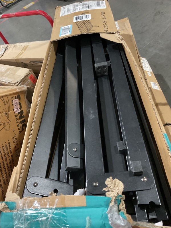 Photo 1 of (Used)(unknown if complete)  18 Inch Full Size Bed Frame, 3500Lbs Heavy Duty Metal Platform with Round Corner Legs Mattress Slide Stopper, Steel Slat Support