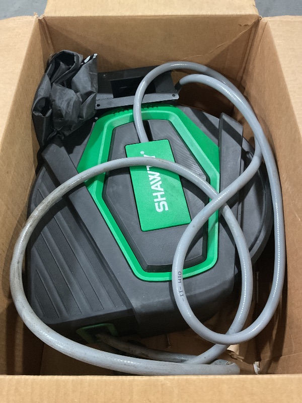 Photo 1 of (Sold for parts) SHAWTY Retractable Garden Hose Reel 100FT 1/2" - 4-Layer Hose with Metal Bracket, Auto-Lock Slow Retraction, Outdoor Water Hose Reel for Yard & Garden -