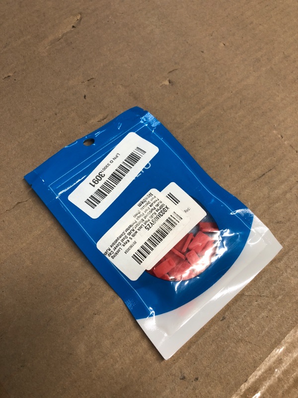 Photo 1 of 100Pcs RJ45 Port Lock with 5 Keys, Locking RJ45 Port/Dust Blocker,RJ45 Dust Cover Cap Female Port Plugs Protector,Compatible RJ45 Port Devices (Red)