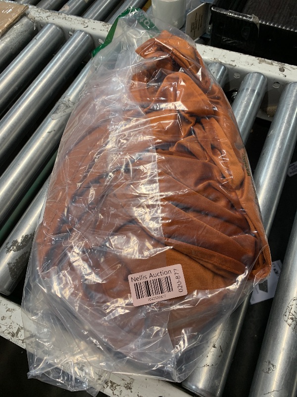 Photo 1 of (BAGGED) (SINGLE) StangH Velvet Curtains for Sliding Door - Burnt Orange Blackout Drapes 96 inches, Luxury Back Tab Thermal Insulated Window Curtains for Living Room, W52 x L96, 2 Panels