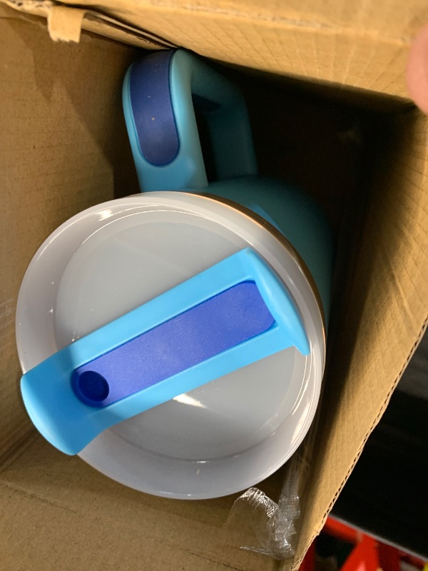 Photo 1 of ***(MISSING ACCESSORIES)***BELYQLY New Version 40oz Stainless Steel Vacuum Insulated Tumbler with Lid and Straw for Water, Smoothie and More, Iced Tea or Coffee (Pool Blue)