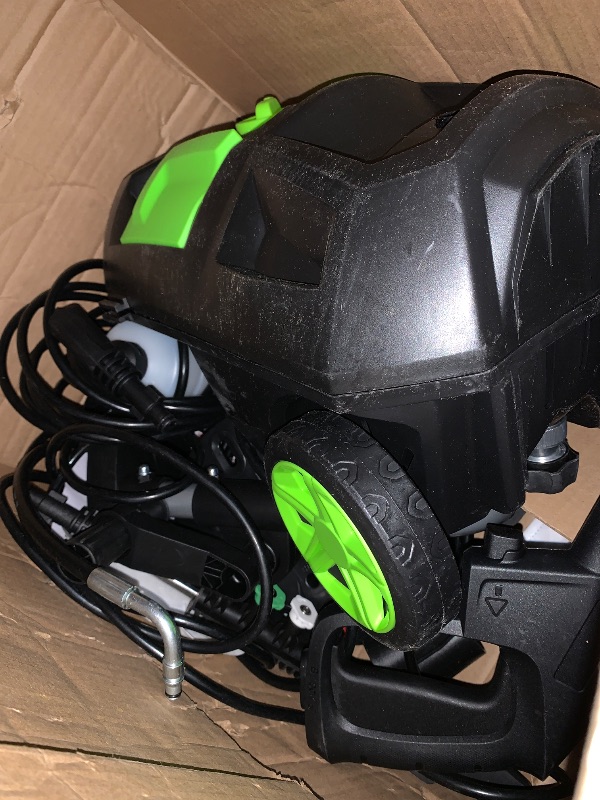 Photo 1 of ***PARTS ONLY***DECOKTOOL Electric Pressure Washer, 5000PSI Max 3.2 GPM Power Washer with 20FT Hose, 35FT Power Cord, 4 Nozzles, Foam Cannon & Spray Gun, High Pressure Washer for Car, Patio, Fence, Window (Green)