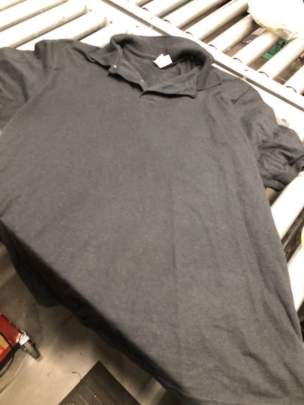 Photo 1 of (LARGE) (BAGGED) Jerzees Men's SpotShield Stain Resistant Polo Shirts (Short & Long Sleeve) LARGE