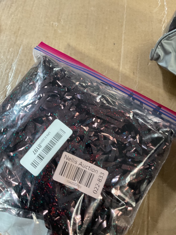 Photo 1 of (used)(brown ) CANREVEL 2 Pack 3.3x8.2 Feet Laser Black Foil Fringe Backdrop Curtains, Tinsel Streamers Birthday Party Decorations