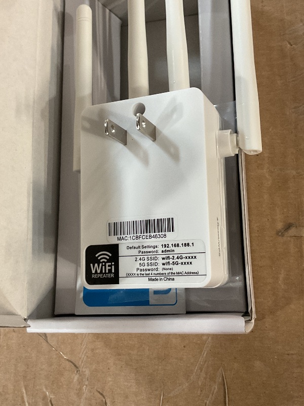 Photo 1 of WiFi Extender Signal Booster for Home, WiFi Extender, Long Range up to 12880 Sq Ft and 105 Devices, Internet Extender WiFi Booster, WiFi Repeater with Ethernet Port, Signal Booster