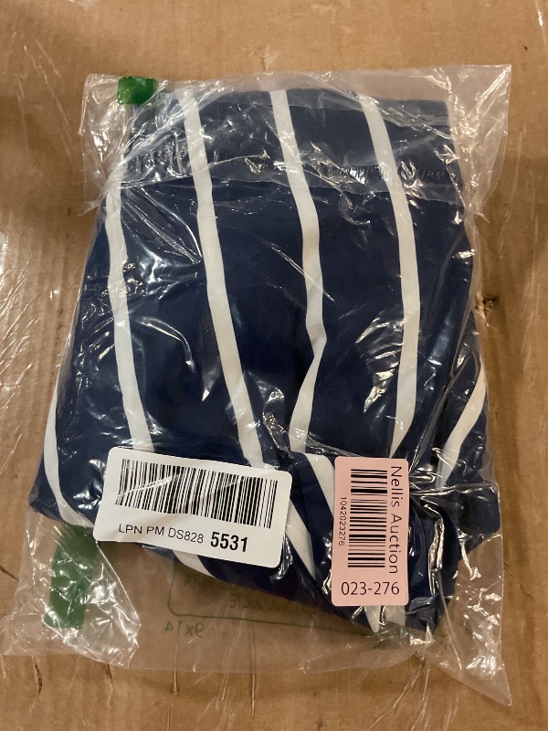 Photo 1 of (XXL) (USED/FAIR) (BAGGED) SHEJIZE Women's Plus Size Wrap Casual V Neck Short Sleeve A Line Swing Midi Dress (US, Alpha, XX-Large, 3X-Large, Regular, Regular, Navy)