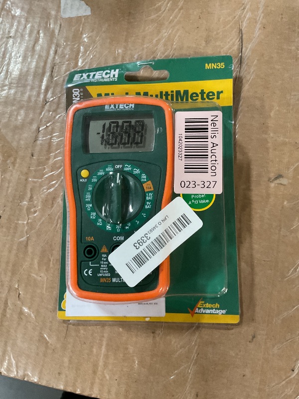 Photo 1 of Meter only***Extech 645618 MN35 Digital Mini MultiMeter