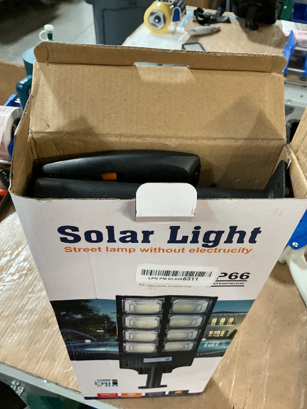Photo 1 of *USED*Vikrami Solar Street Lights Outdoor, IP67 Waterproof Wall-Mounted LED Flood Light with Motion Sensor & Remote Control - Auto Dusk to Dawn Security Lighting for Patio, Garden, Garage, Courtyard