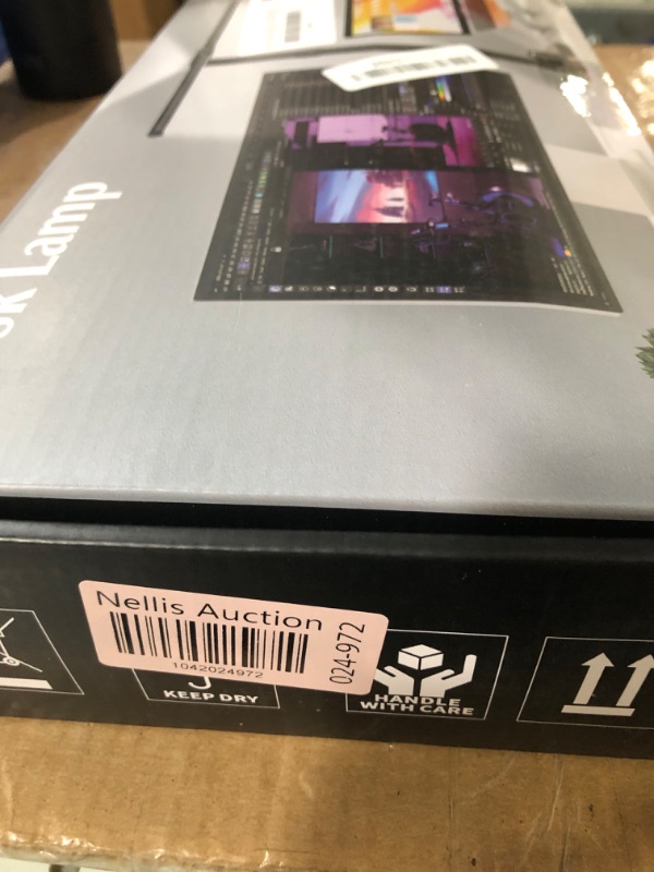 Photo 1 of (item sold for parts) (repair) AKRRYR LED Desk Lamp for Home Office, Double Head 24W with Base, Architect Light 5 Lighting Brightness